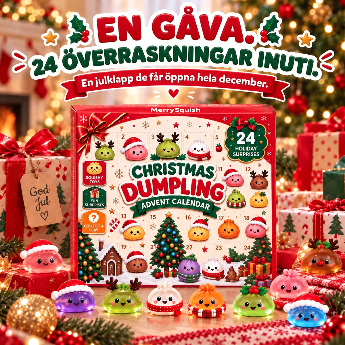 TomteSquish Original Dumpling Adventskalender